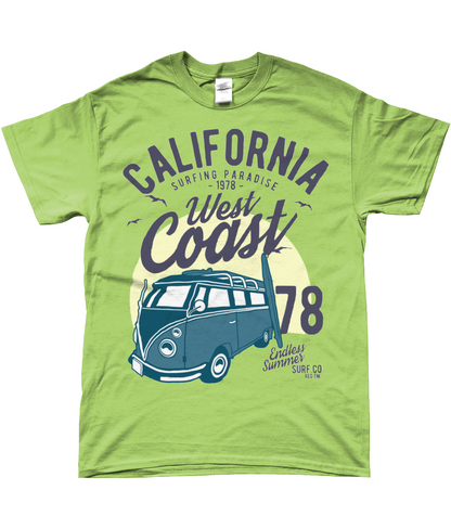 California West Coast v2 - Gildan SoftStyle® Ringspun T-Shirt