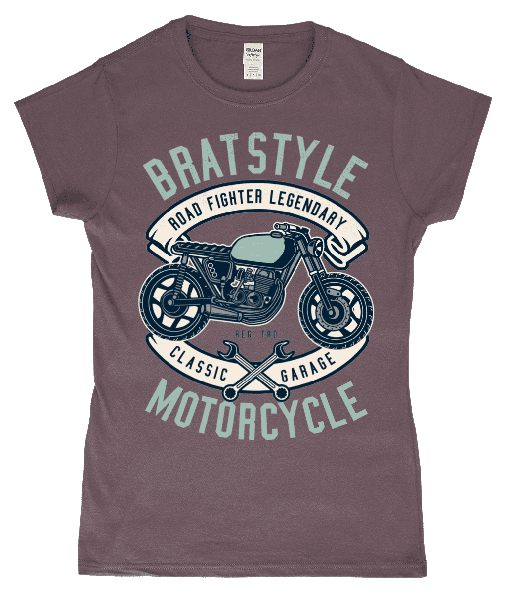 Brat Style - Gildan SoftStyle® Ladies Fitted Ringspun T-Shirt - Vitesse T-Shirts UK