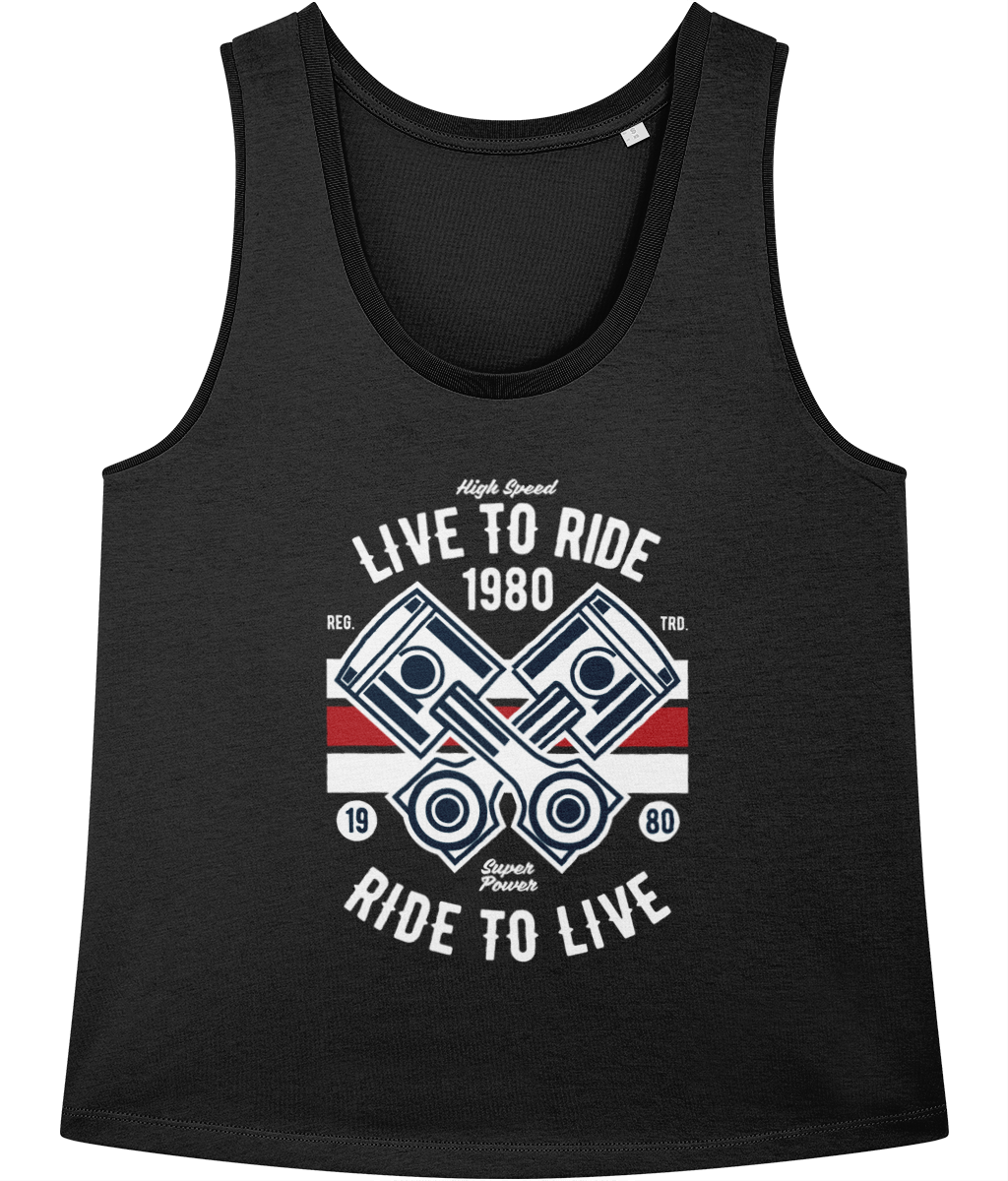 Live To Ride 1980 - Stella Minter Ladies Vest