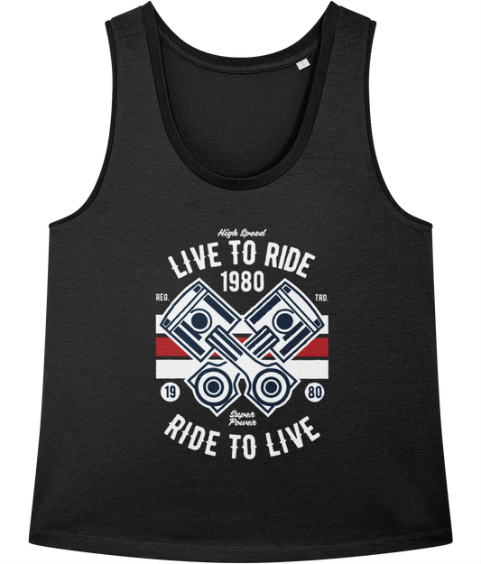 Live To Ride 1980 - Gilet Stella Minter pour femme