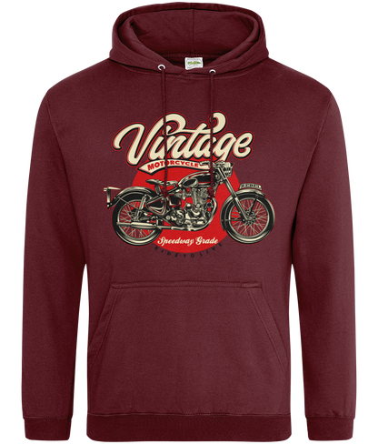 Sweat à capuche AWDis College - Moto vintage