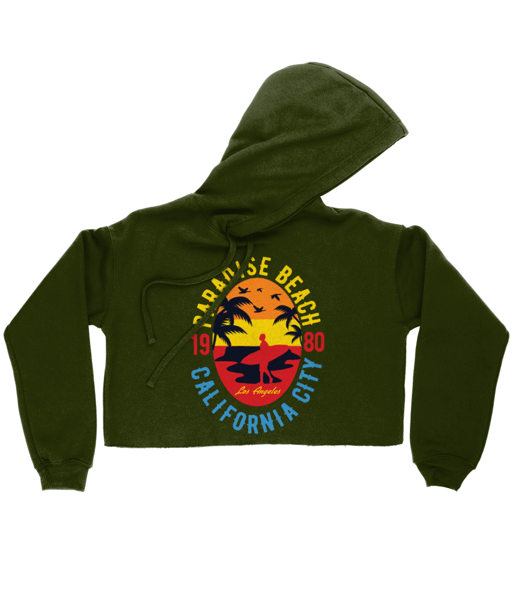 Sunshine Paradise - Bella Ladies Cropped Hoodie