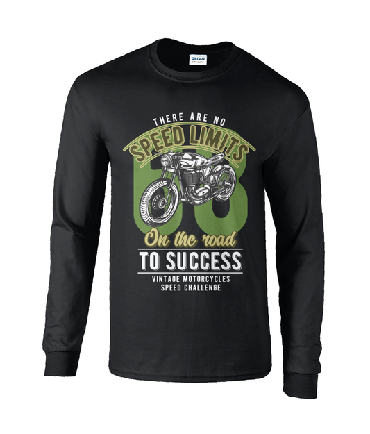 No Speed ​​Limits - Langärmliges T-Shirt aus Ultra-Baumwolle