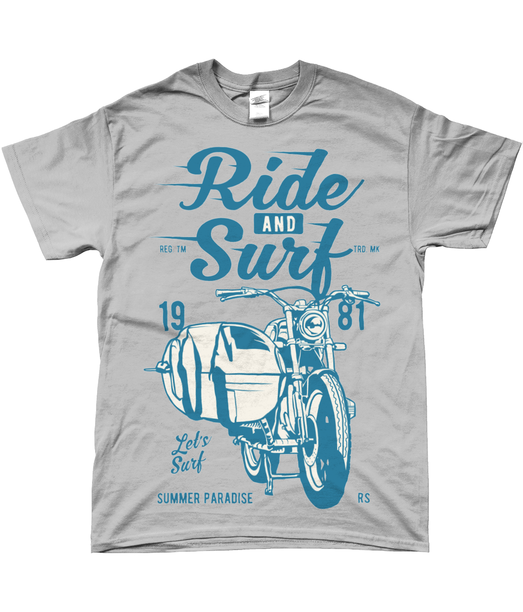 Ride And Surf - Gildan SoftStyle® Ringspun T-Shirt