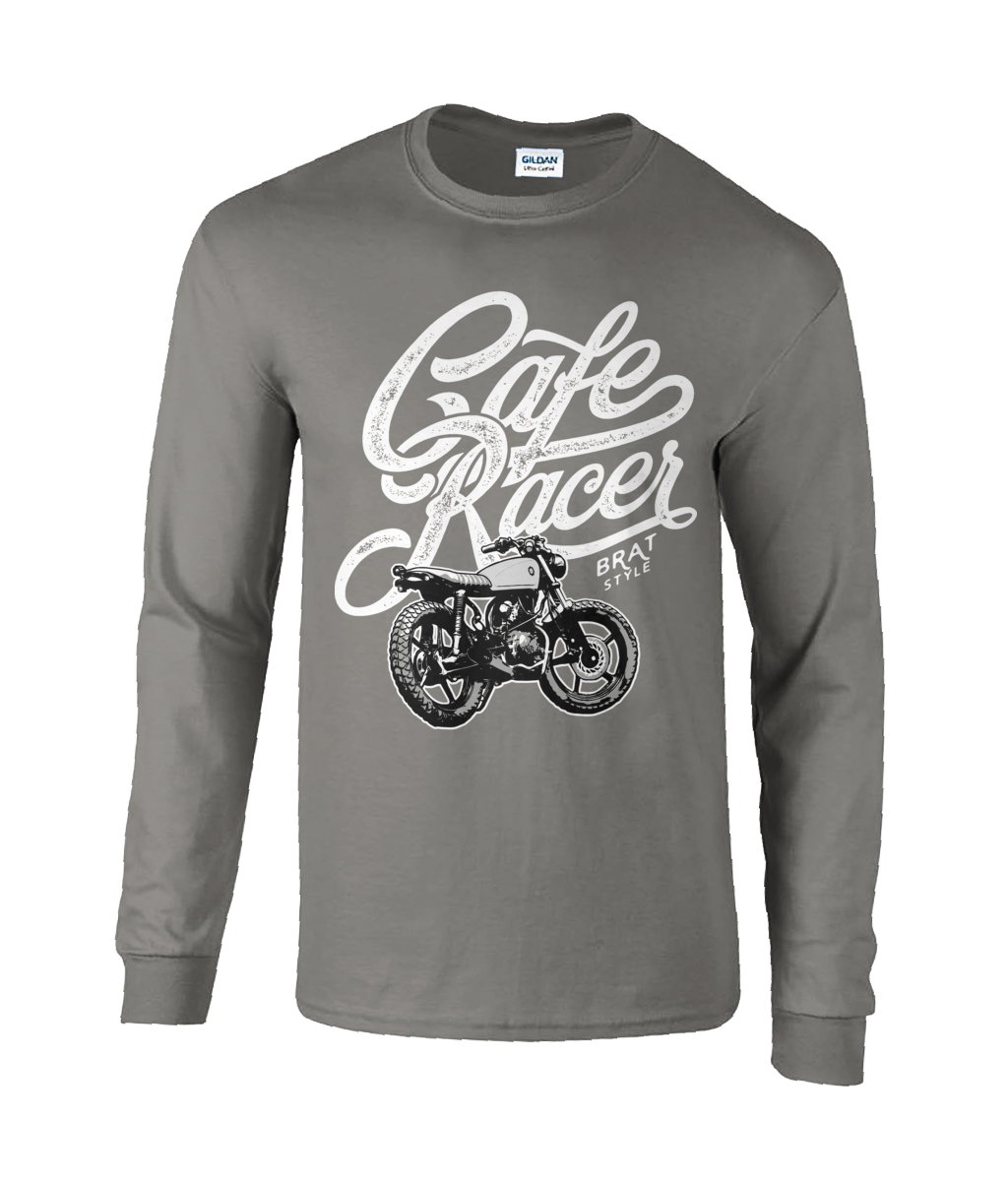 T-shirt à manches longues en coton ultra-doux Cafe Racer Factory