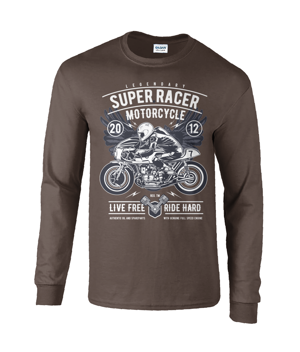 Super Racer - Langärmliges T-Shirt aus Ultra-Baumwolle