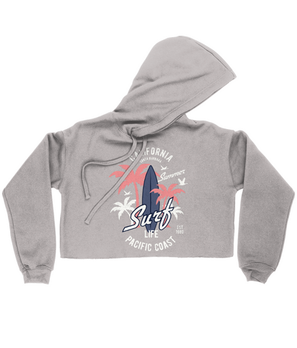 California Surf - Bella Damen Kurzer Hoodie 