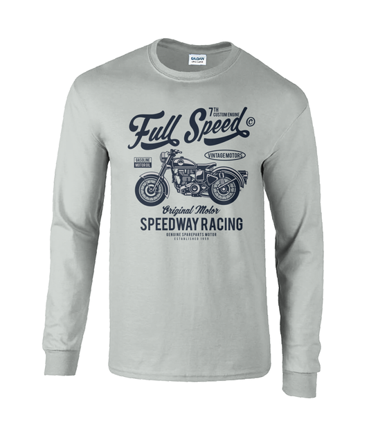 Full Speed ​​- Langarm-T-Shirt aus Ultra-Baumwolle