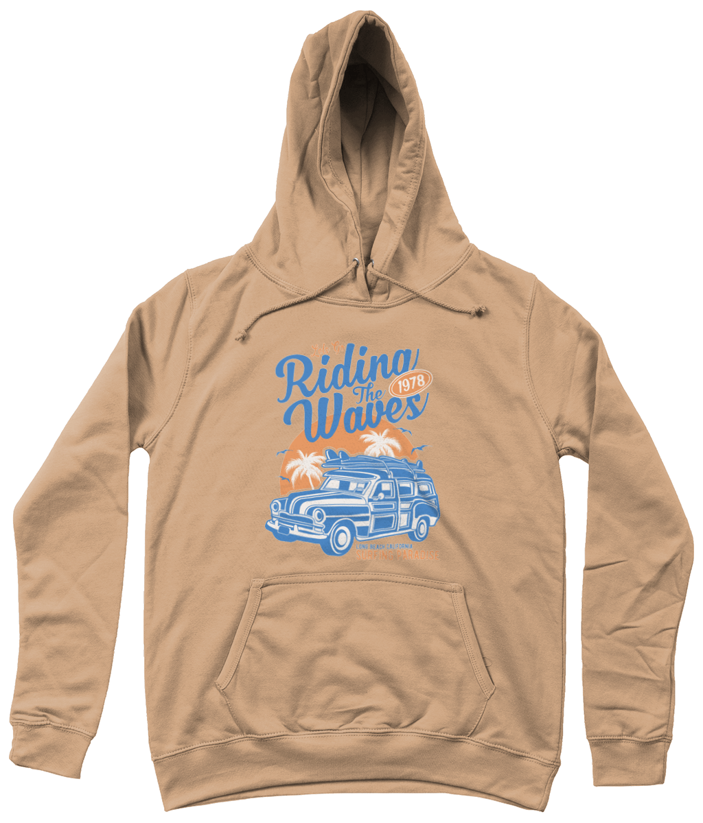 Riding The Waves – AWDis Girlie College Hoodie - Vitesse T-Shirts UK