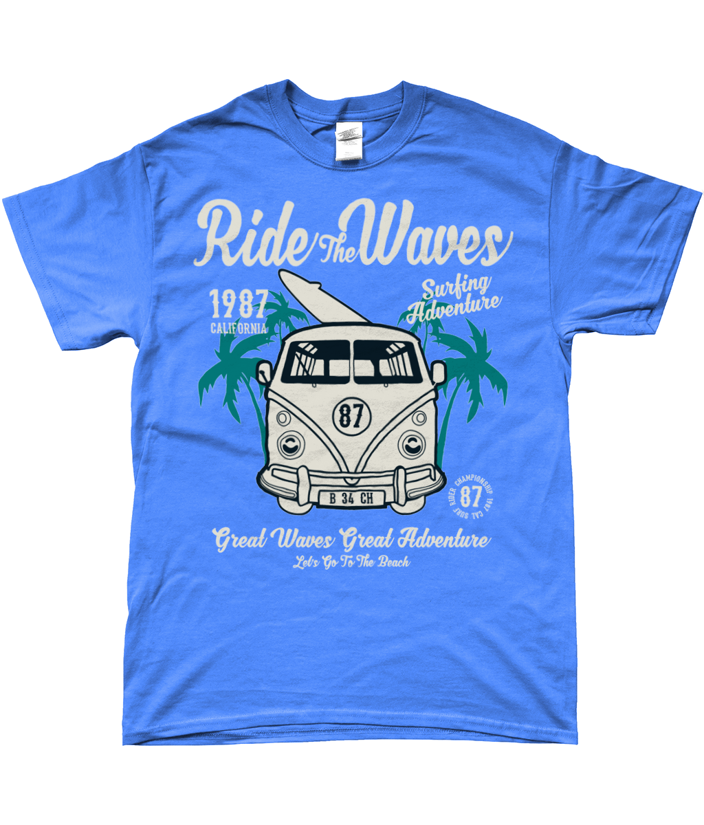 Ride The Waves - Gildan SoftStyle® Ringspun T-Shirt