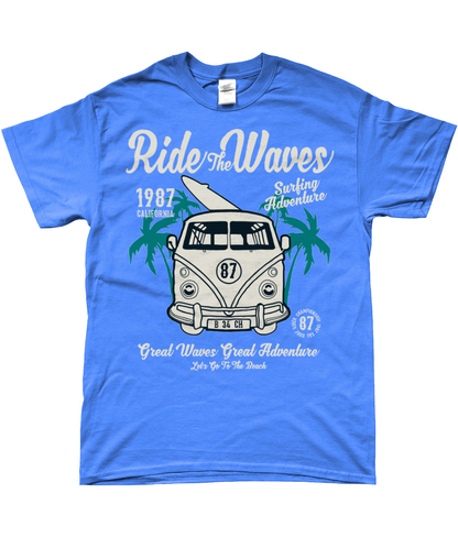 Surfez sur les vagues - T-shirt Gildan SoftStyle® Ringspun