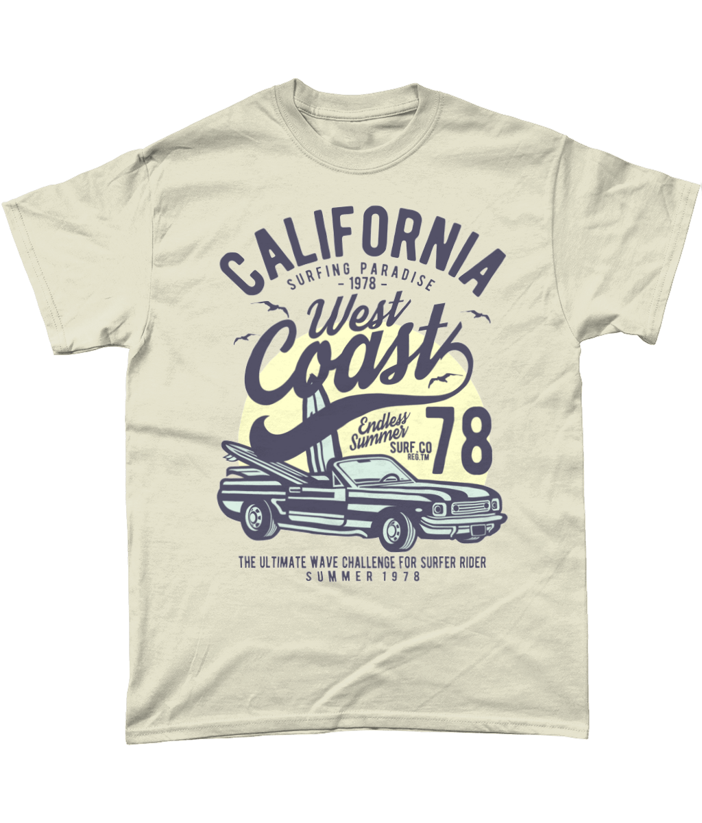 California West Coast – Gildan Heavy Cotton T-Shirt - Vitesse T-Shirts UK