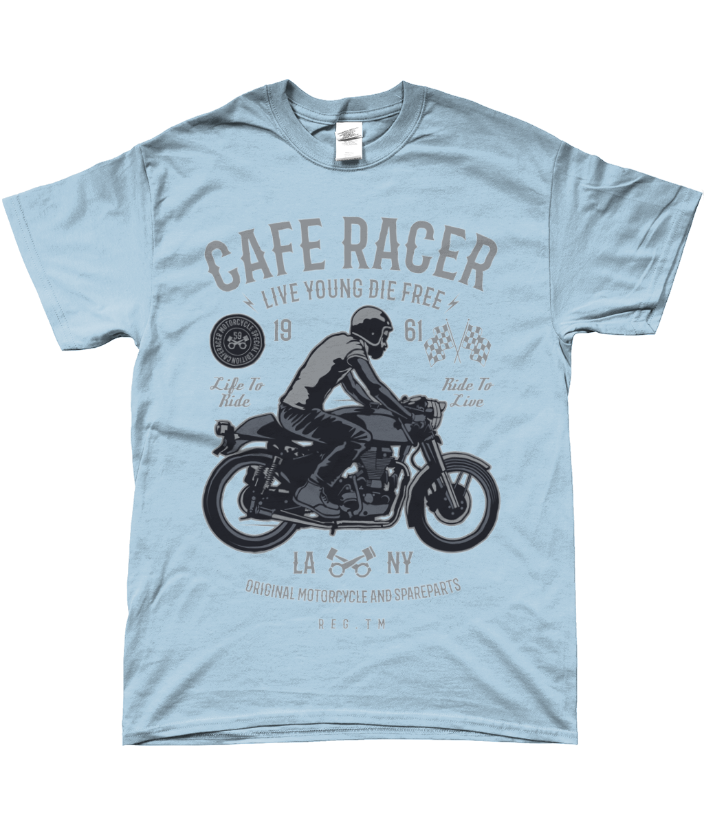 Café Racer v3 - T-shirt Gildan SoftStyle® Ringspun