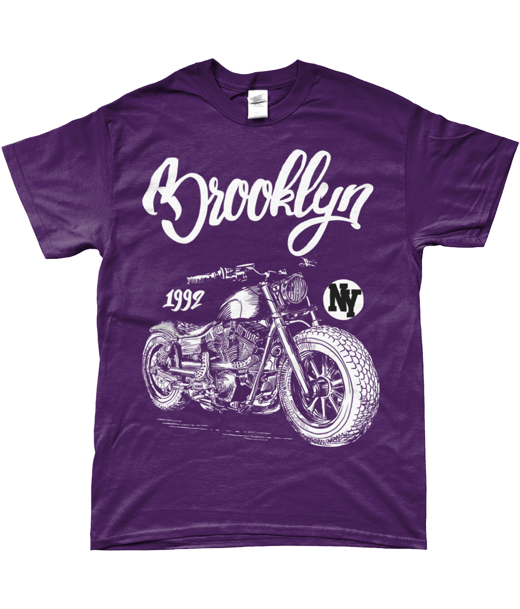 Brooklyn - T-shirt Gildan SoftStyle® en fil filé à l'anneau