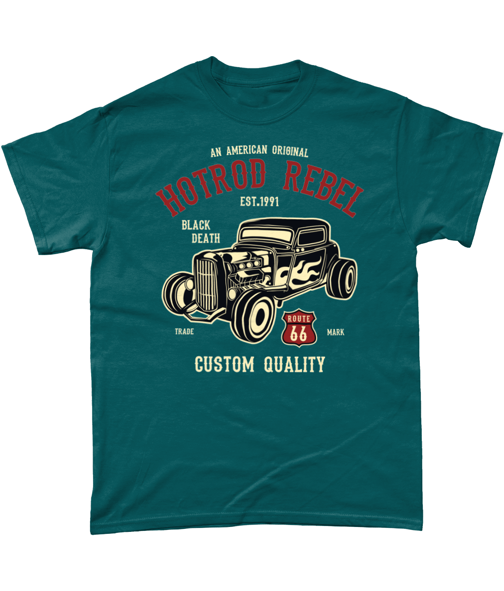 Hotrod Rebel – Gildan Heavy Cotton T-Shirt - Vitesse T-Shirts UK