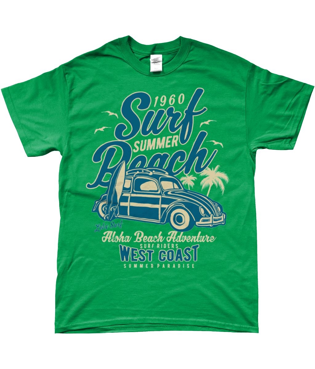 Surf Beach - SoftStyle Ringspun T-Shirt - Vitesse T-Shirts UK