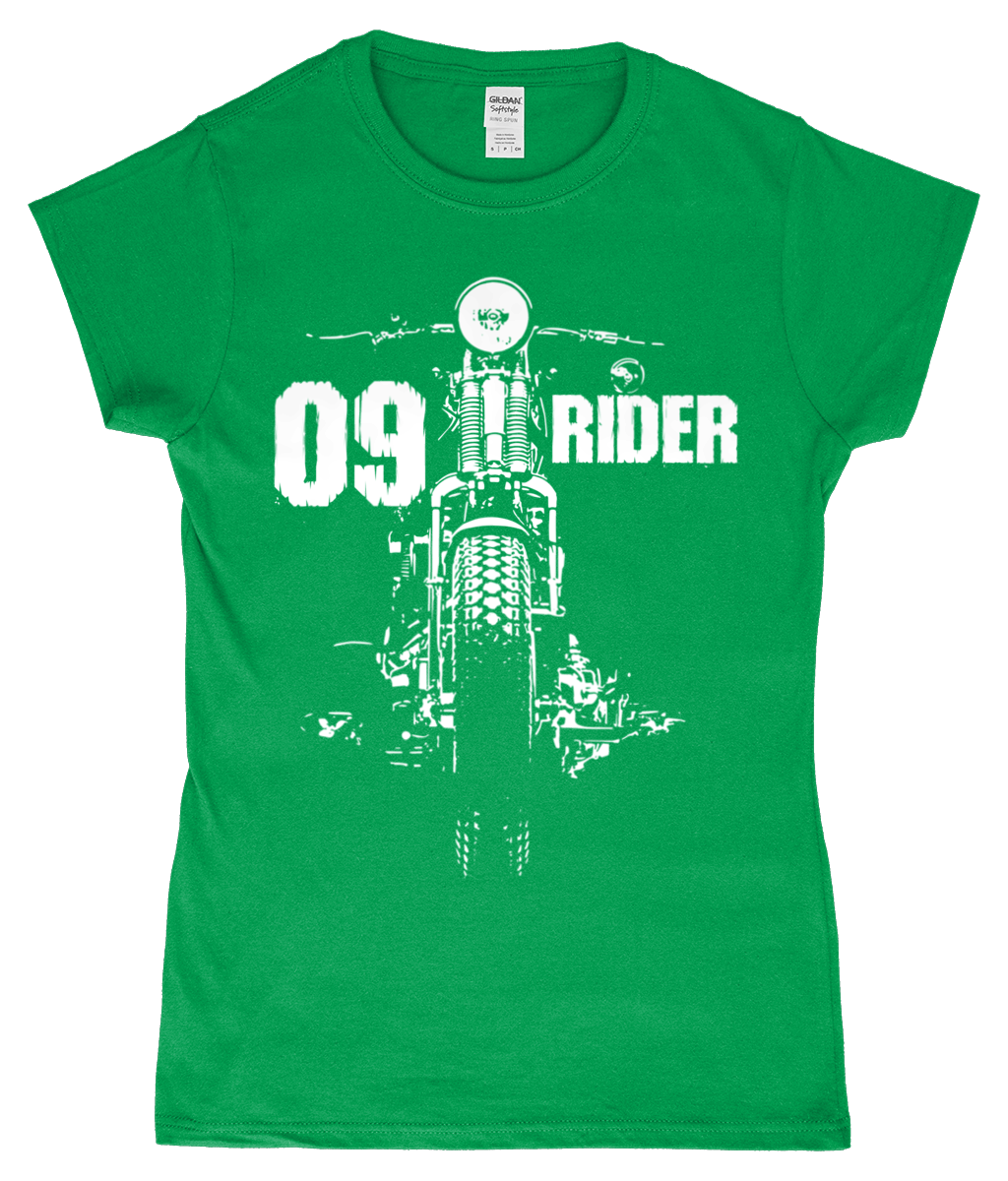 09 Rider - Gildan SoftStyle® Ladies Fitted Ringspun T-Shirt - Vitesse T-Shirts UK