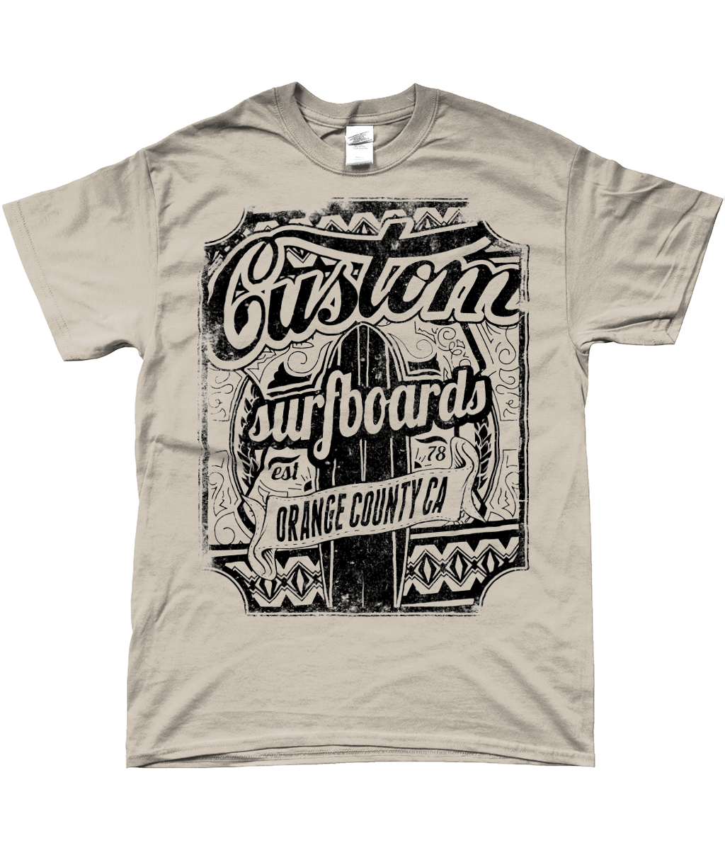 Planches de surf personnalisées - T-shirt SoftStyle® Ringspun