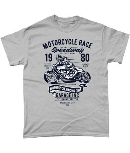 Course de moto - T-shirt en coton épais Gildan