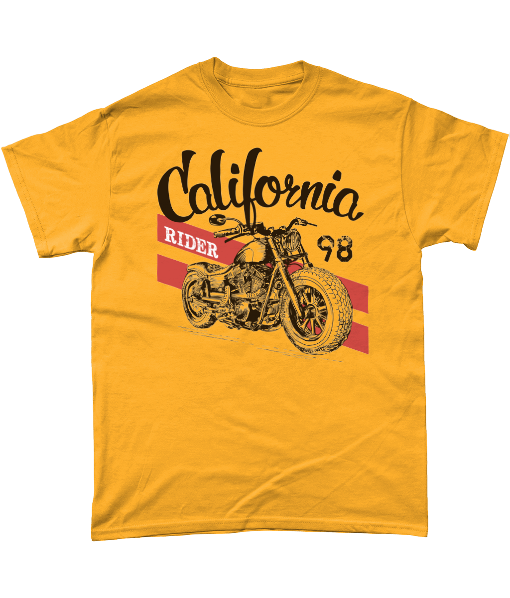 California Rider - Gildan Heavy Cotton T-Shirt - Vitesse T-Shirts UK