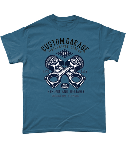 Custom Garage - T-shirt en coton épais Gildan