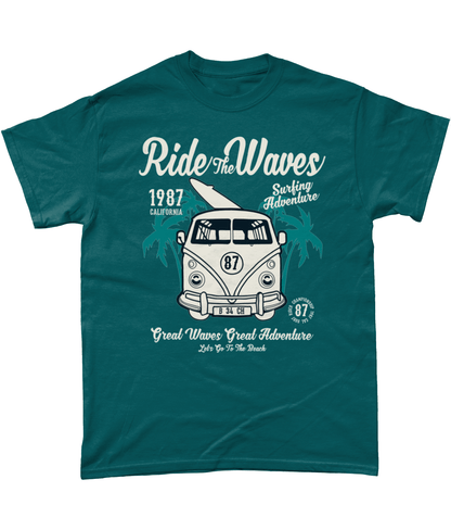 Ride The Waves – Gildan Heavy Cotton T-Shirt - Vitesse T-Shirts UK