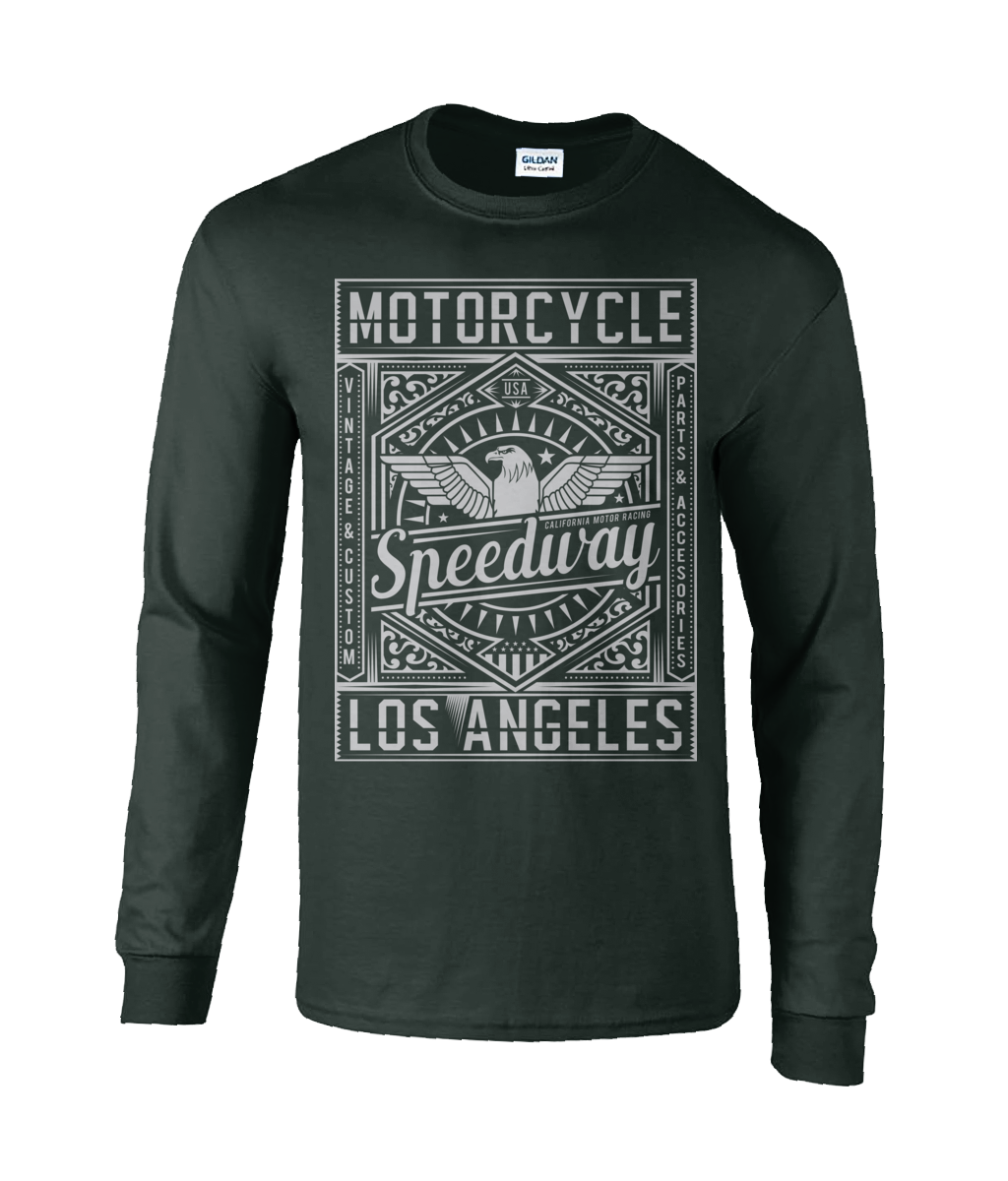 Motorcycle Speedway - Langarm-T-Shirt aus ultra-Baumwolle