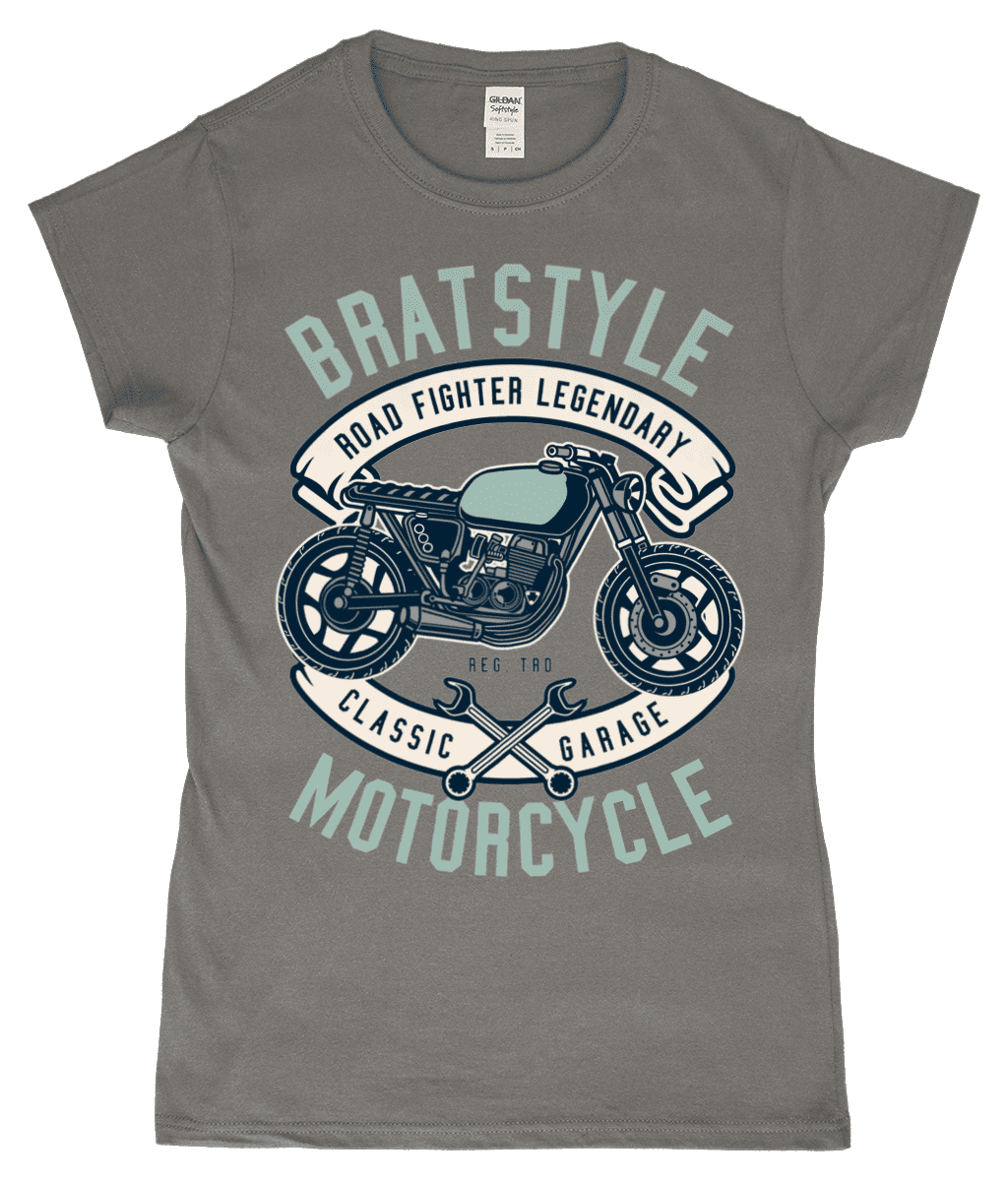 Brat Style - Gildan SoftStyle® Ladies Fitted Ringspun T-Shirt - Vitesse T-Shirts UK