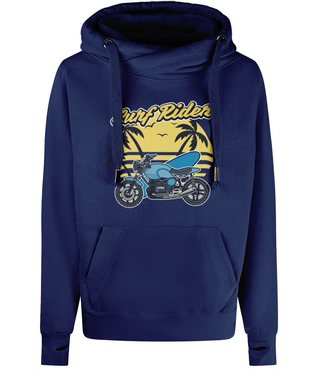 Surf Rider - AWDis Cross Neck Hoodie