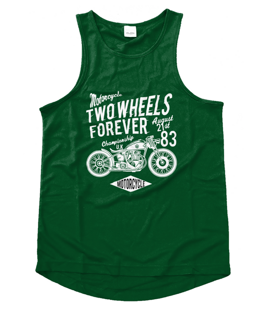 Two Wheels Forever White - Men's Cool Vest