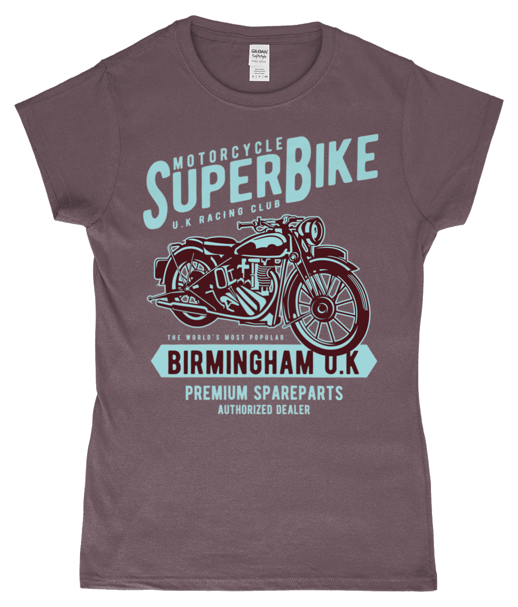 SuperBike – Gildan SoftStyle® Ladies Fitted Ringspun T-Shirt - Vitesse T-Shirts UK