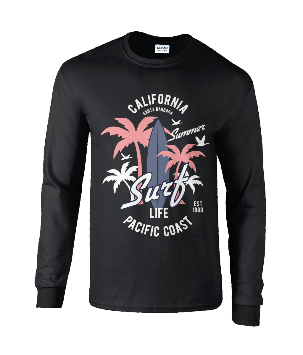 California Surf - Langarm-T-Shirt aus Ultra Cotton®