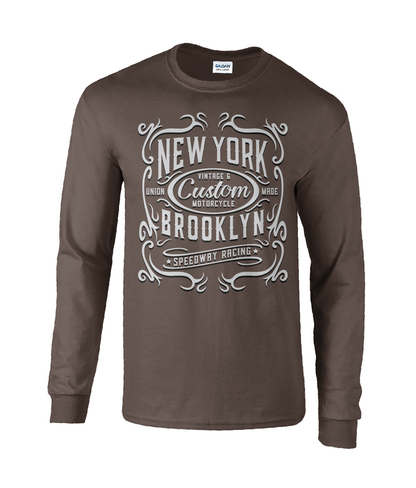 New York Motorcycle - Ultra Cotton Long Sleeve T-Shirt