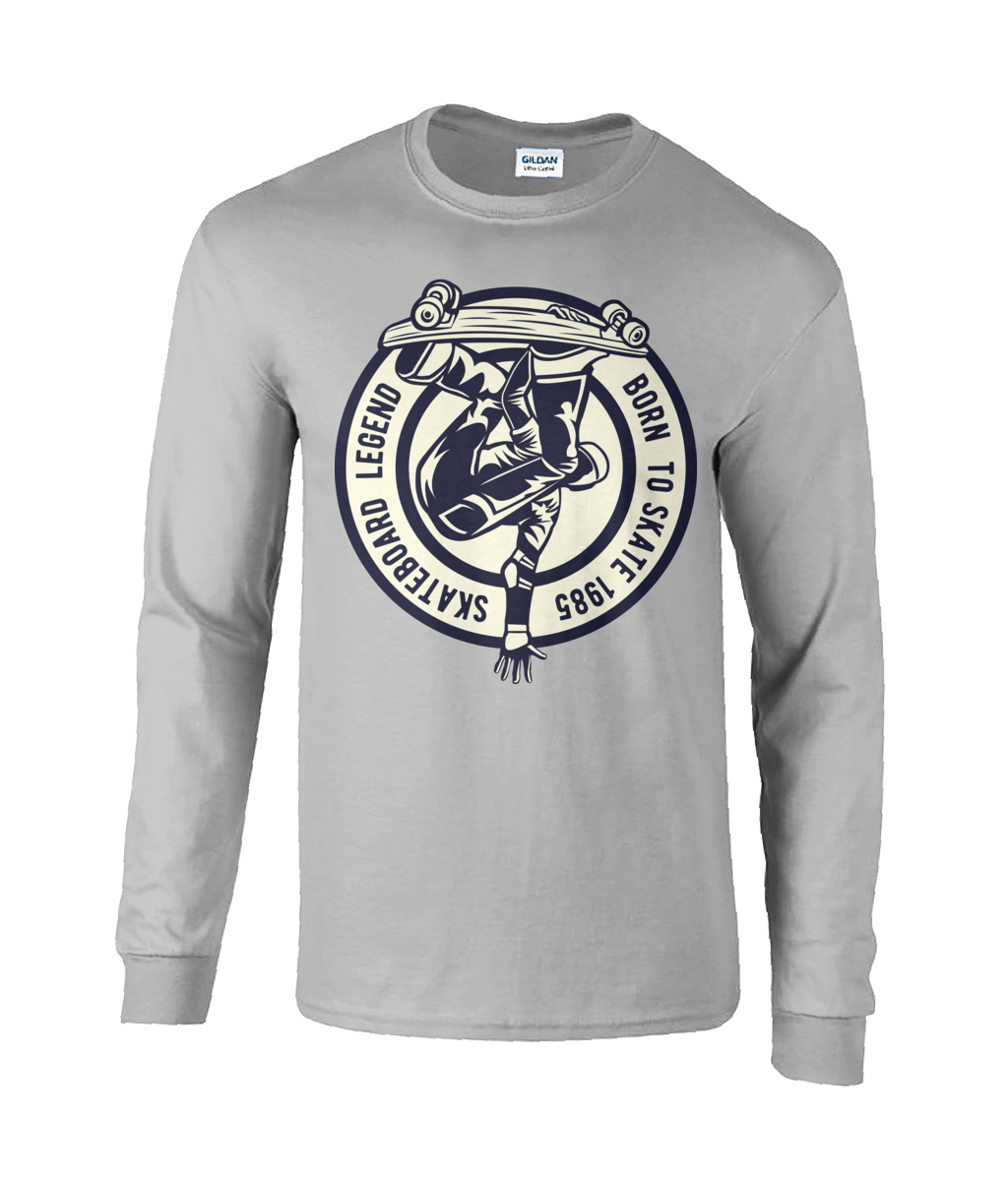 Skateboard Legend - Ultra Cotton® Long Sleeve T-Shirt - Vitesse T-Shirts UK