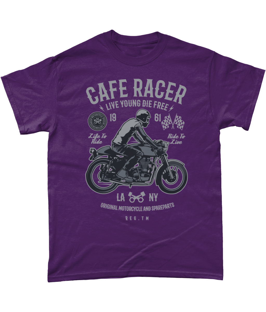 Cafe Racer v3 – Gildan Heavy Cotton T-Shirt - Vitesse T-Shirts UK