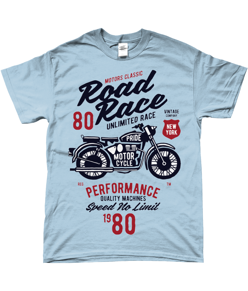 Road Race Motorcycle - SoftStyle Ringspun T-Shirt