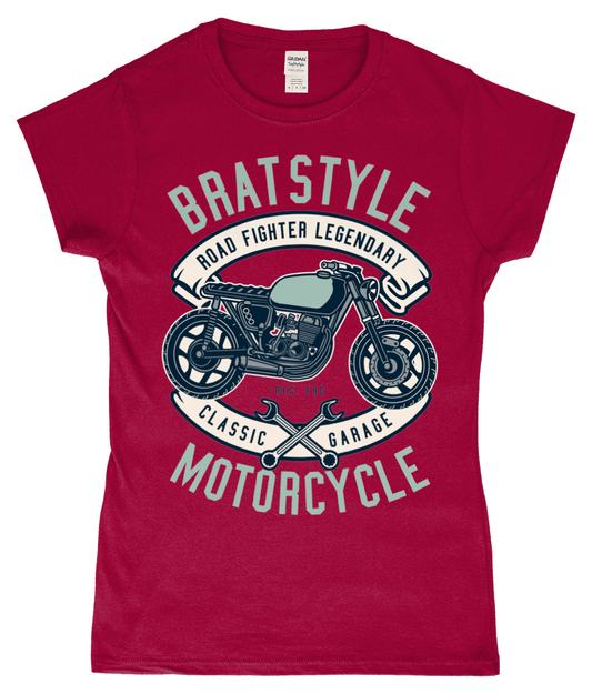 Brat Style - Gildan SoftStyle® Ladies Fitted Ringspun T-Shirt - Vitesse T-Shirts UK