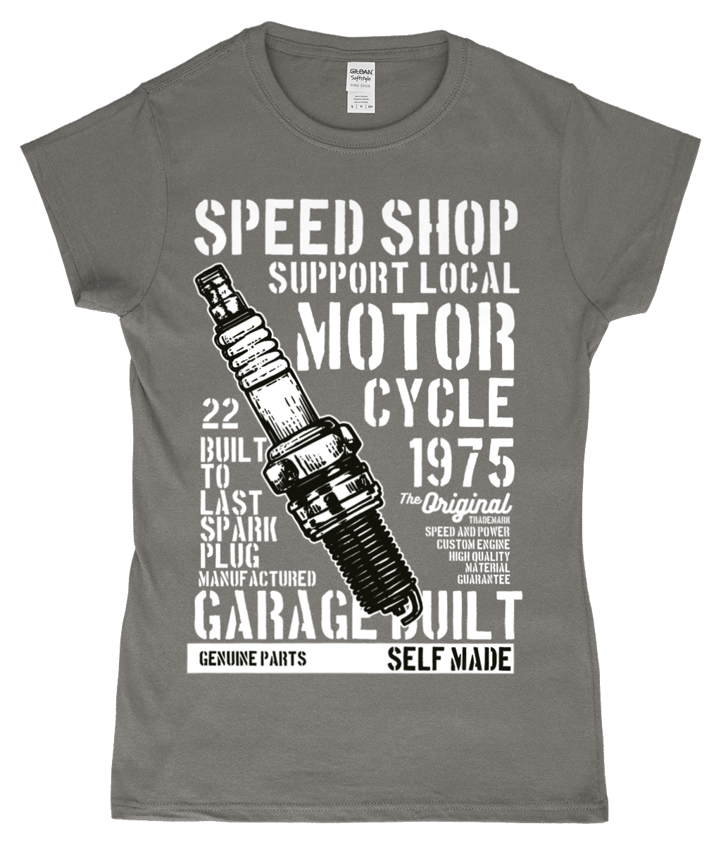 Speed Shop - SoftStyle Ladies Fitted Ringspun T-Shirt