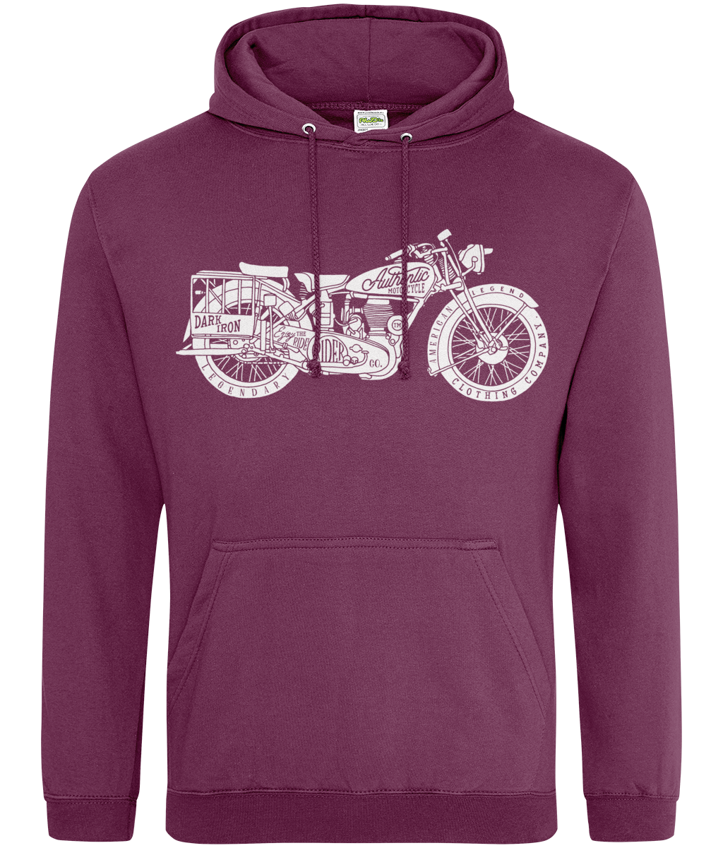 Enjoy The Ride - Weiß - AWDis College Hoodie