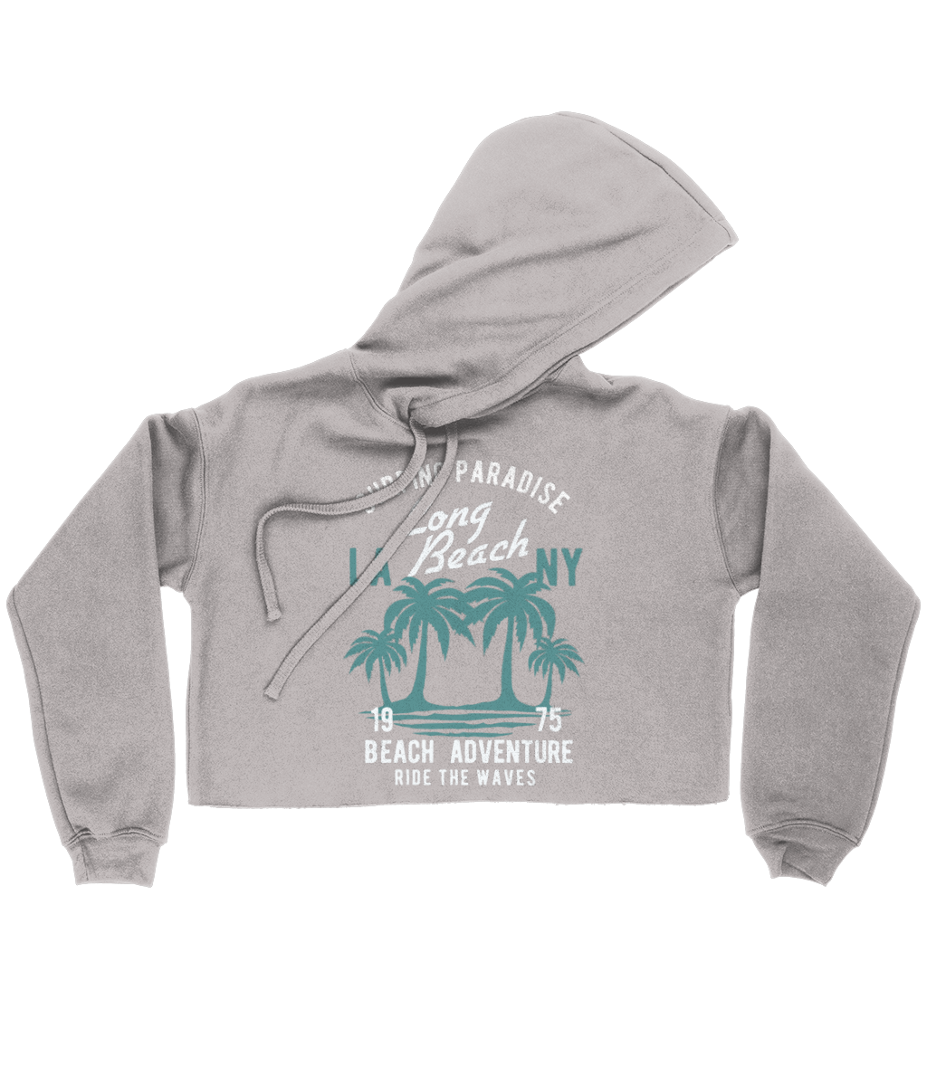 Beach Adventure - Bella Ladies Cropped Hoodie