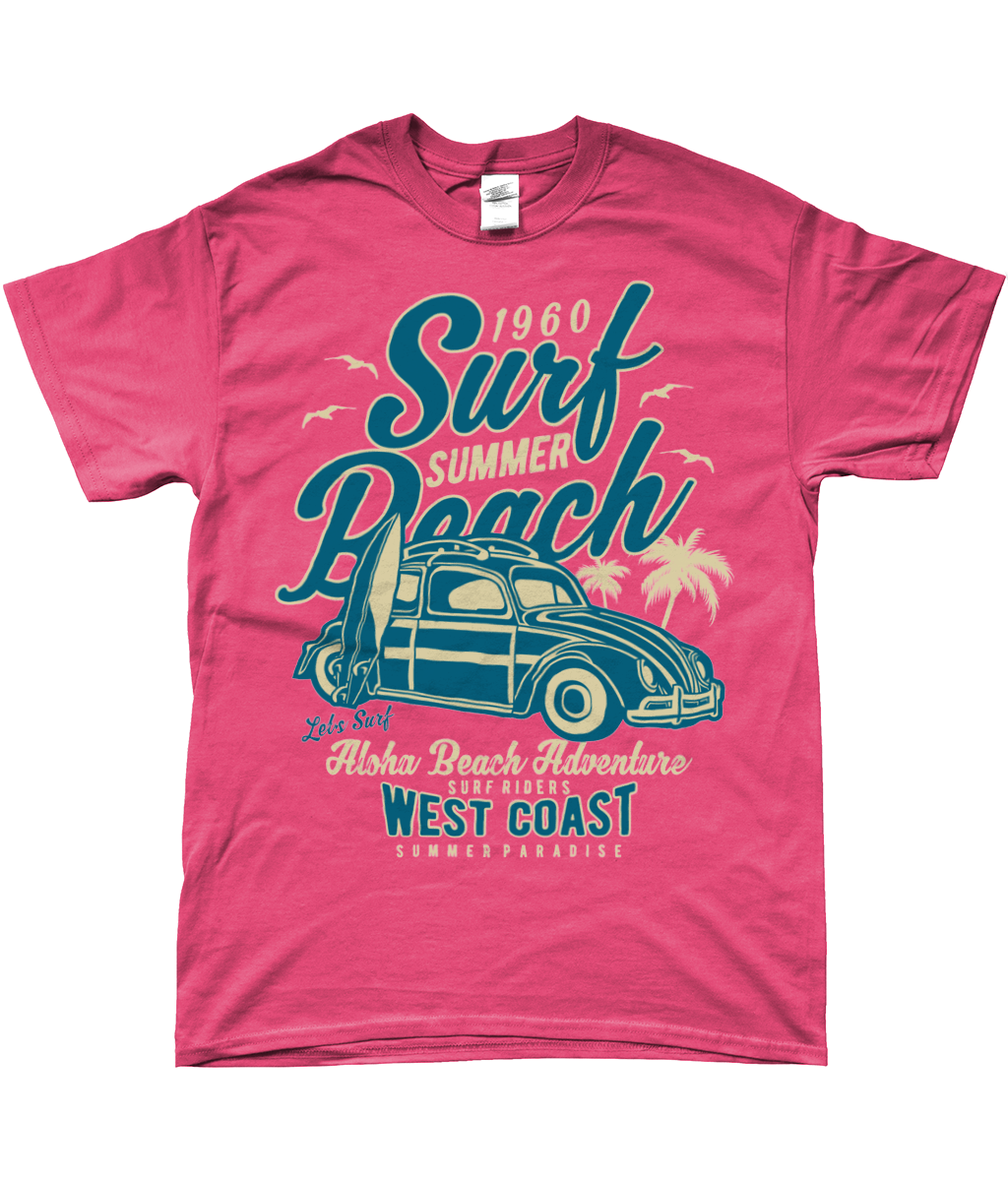 Surf Beach - SoftStyle Ringspun T-Shirt - Vitesse T-Shirts UK