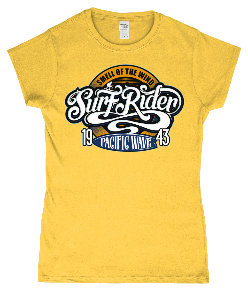 Surf Rider v2 - SoftStyle Ladies Fitted Ringspun T-Shirt