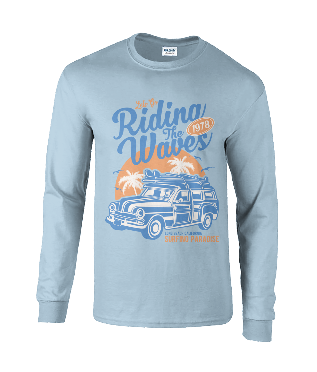 Riding The Waves - Ultra Cotton Long Sleeve T-Shirt