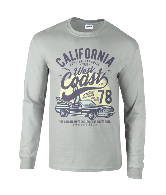 Côte ouest de la Californie - T-shirt à manches longues en coton Ultra Cotton®