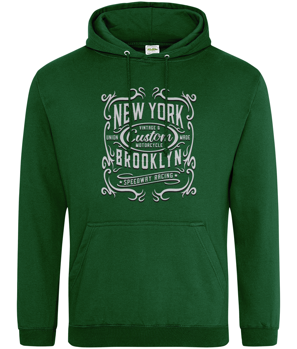 New York Motorrad - AWDis College Kapuzenpullover