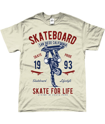 Skate For Life - T-shirt filé à anneaux SoftStyle Skate For Life