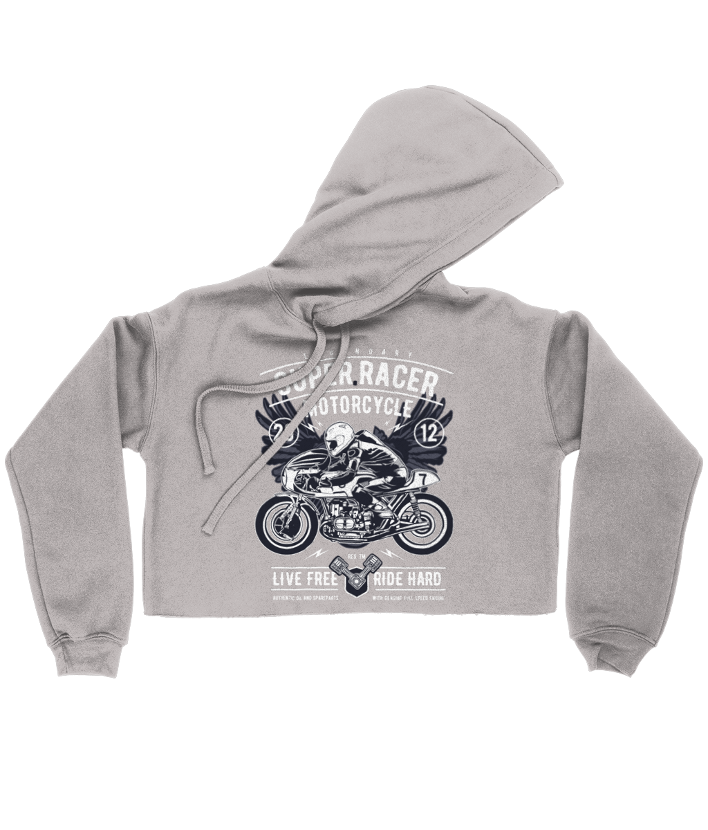 Super Racer - Sweat à capuche court Bella pour femme 