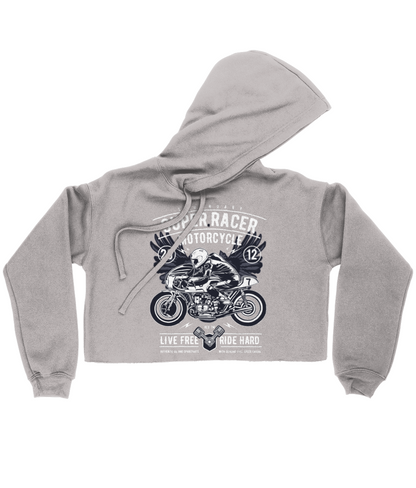 Super Racer - Bella Damen Kurzer Hoodie 