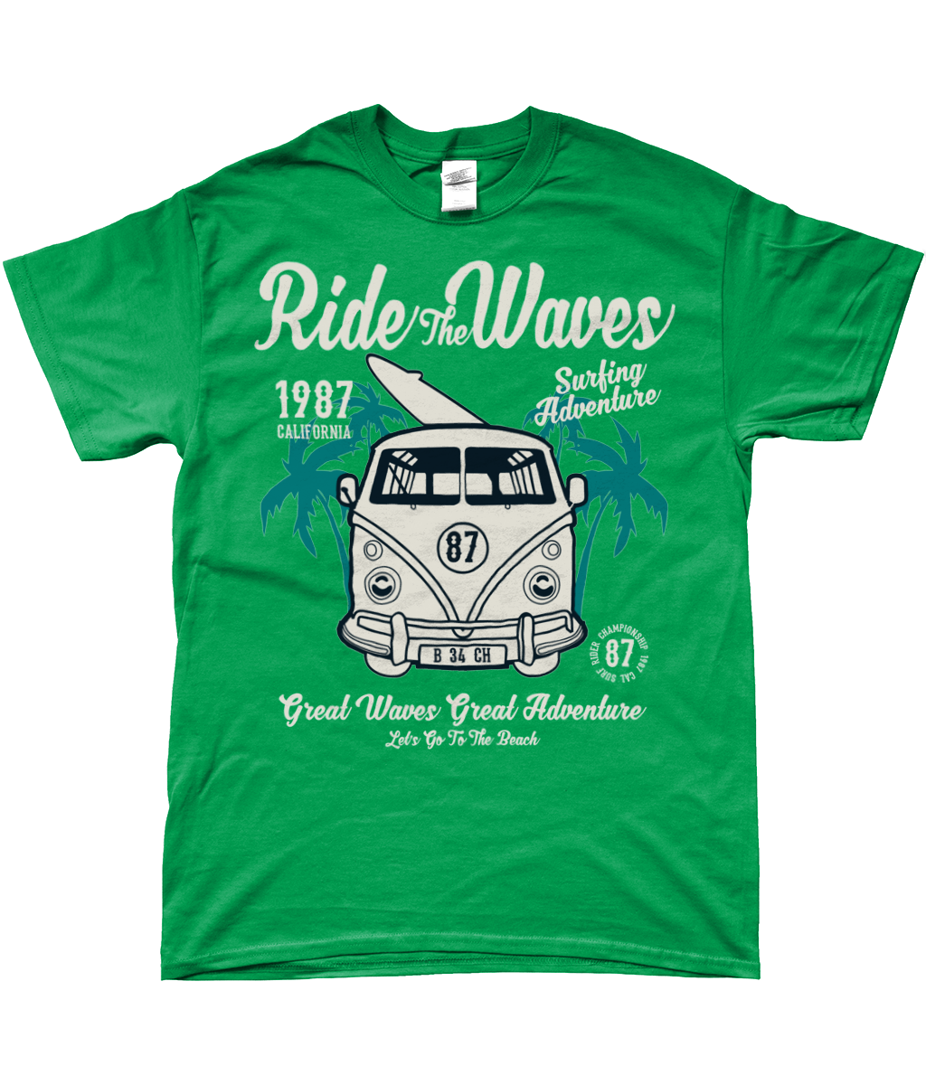 Ride The Waves - Gildan SoftStyle® Ringspun T-Shirt