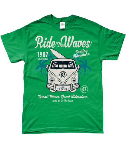 Ride The Waves - Gildan SoftStyle® Ringspun T-Shirt